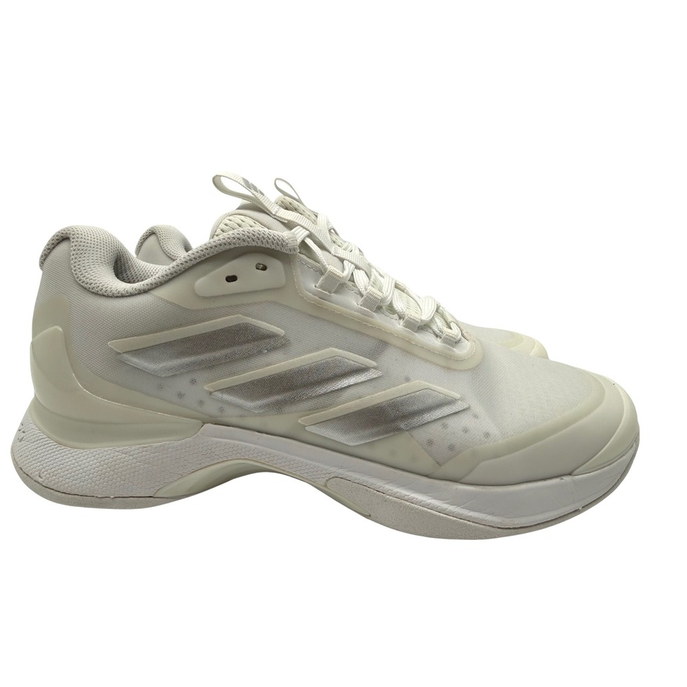 Adidas Avacourt 2 Tennis Shoes Womens 8 White Silver IG3030 Excellent Sneakers
